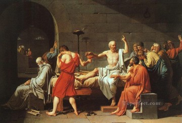  death Oil Painting - The Death of Socrates cgf Neoclassicism Jacques Louis David